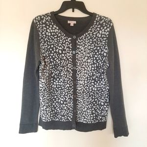 Merona gray and white cardigan in XL EUC